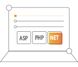 支持ASP、PHP、.Net等多種語言開發(fā)